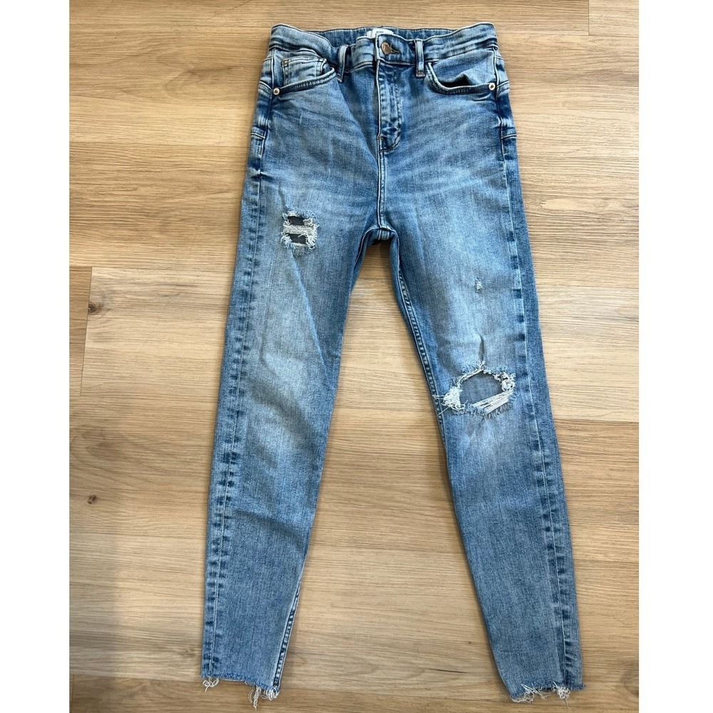 River Island Petite Size 10 High Waisted Skinny Jeans